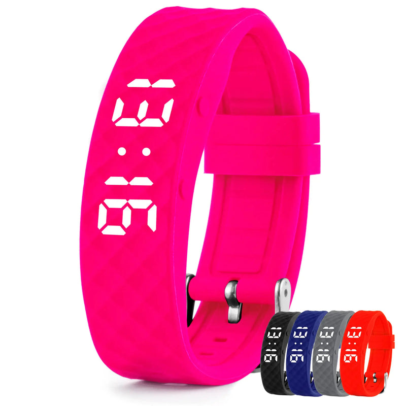 Tabtime Vibrating Alarm Reminder Watch (Pink - Small) - with up to 10 Personal Alarms or Pill Reminders per Day