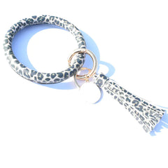 Pure Leather Tassel Pendant Bracelet