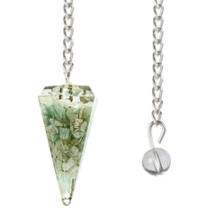 Amazonite Pendulum – Orgone Crystal Pendulum – Dowsing Pendulum for Divination Meditation Chakra Healing – Natural Gemstone Pendulum