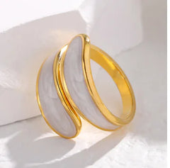 Personalized Adjustable Titanium Steel Drip Ring for Women