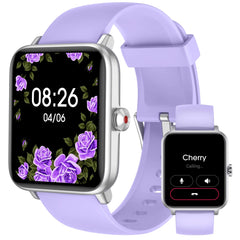 Smart Watch (Answer/Make Call) for Women Men Fitness Tracker with Heart Rate Blood Oxygen Sleep Tracker IP68 Waterproof Fitness Watch Step Calorie Counter Pedometer Compatible iPhone & Android