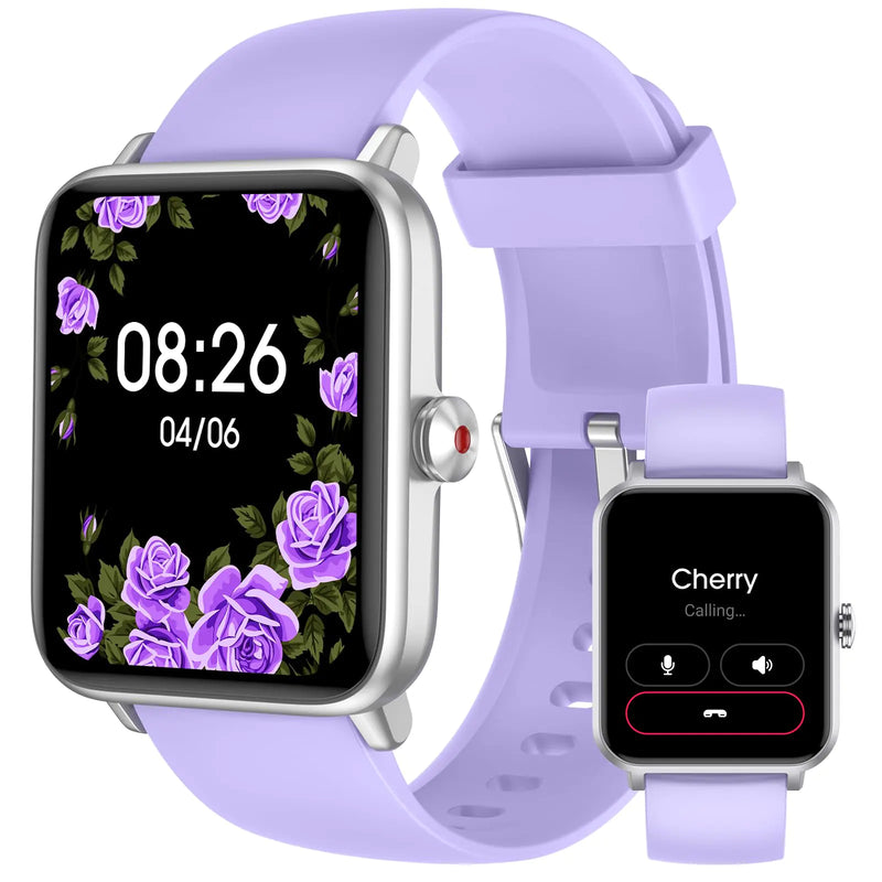 Smart Watch (Answer/Make Call) for Women Men Fitness Tracker with Heart Rate Blood Oxygen Sleep Tracker IP68 Waterproof Fitness Watch Step Calorie Counter Pedometer Compatible iPhone & Android