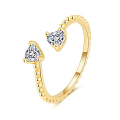 Adjustable Ring with 12 Birthstone Zircon Stones