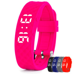 Tabtime Vibrating Alarm Reminder Watch (Pink - Small) - with up to 10 Personal Alarms or Pill Reminders per Day