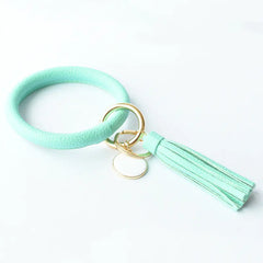 Pure Leather Tassel Pendant Bracelet