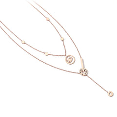 ZENGLIU Double Layer Necklace with Roman Numerals