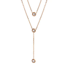 ZENGLIU Double Layer Necklace with Roman Numerals